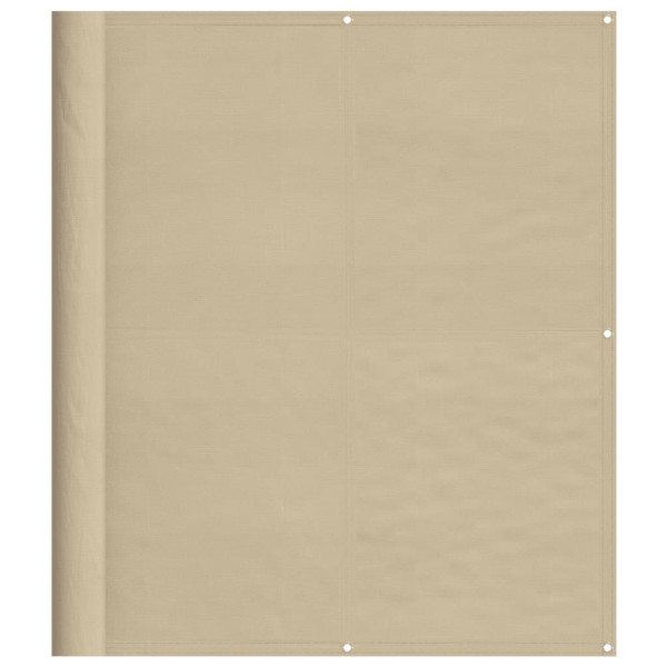 Pantalla de balcón 100% poliéster Oxford beige 120x700 cm M 2