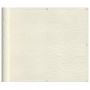 Tela de varanda 90x1000 cm 100% poliéster oxford creme H