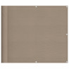 Tela de varanda 100% poliéster Oxford taupe 90x700 cm 2