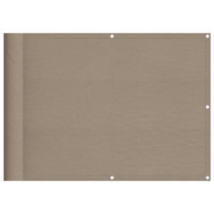 Tela de varanda 100% poliéster Oxford taupe 75x700 cm H