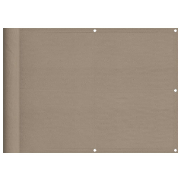 Tela de varanda 100% poliéster Oxford taupe 75x700 cm M 2
