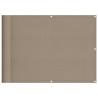 Tela de varanda 100% poliéster Oxford taupe 75x700 cm 2