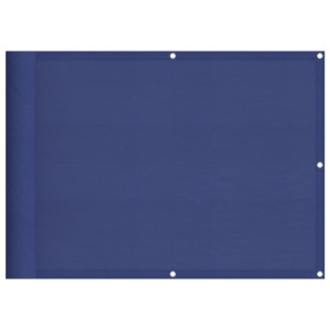 Pantalla de balcón 100% poliéster Oxford azul 75x700 cm H