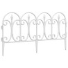 Bordas de relvado 17 pcs 10 m PP branco 3