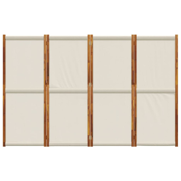 Biombo divisor de 4 paneles gris claro 280x180 cm M 4
