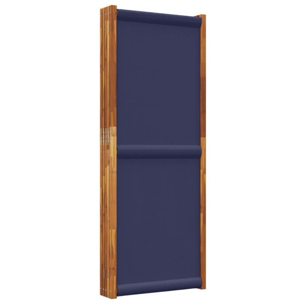 Biombo divisor de 5 paneles azul oscuro 350x180 cm M 5