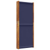 Biombo divisor de 5 paneles azul oscuro 350x180 cm 5