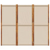 Biombo divisor de 3 paneles gris taupe 210x180 cm 4