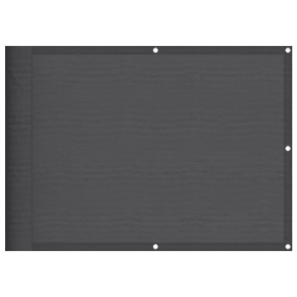 Pantalla de balcón 100% poliéster Oxford antracita 75x800 cm M 2