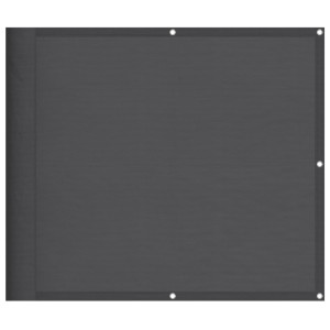 Pantalla de balcón 100% poliéster Oxford antracita 90x700 cm H