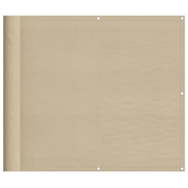 Ecrã de balcão 100% poliéster Oxford Beige 90x800 cm M 2