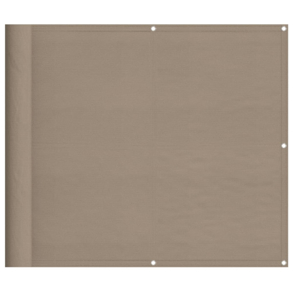 Tela de varanda 100% poliéster Oxford taupe 90x1000 cm M 2