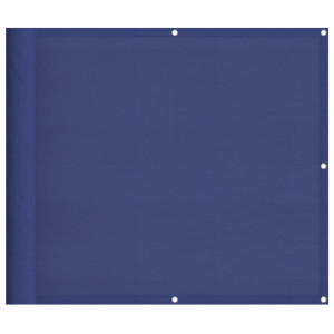 Pantalla de balcón 100% poliéster Oxford azul 90x700 cm H