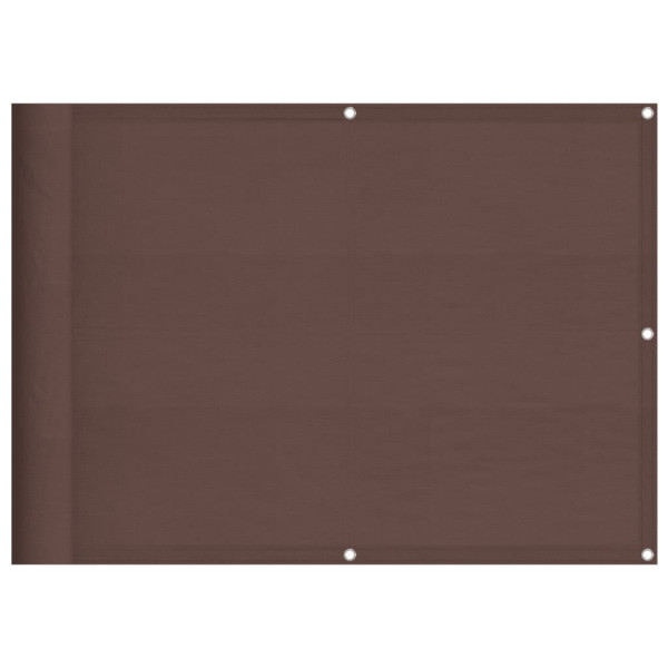 Tela de varanda 75x800 cm 100% poliéster oxford castanho M 2