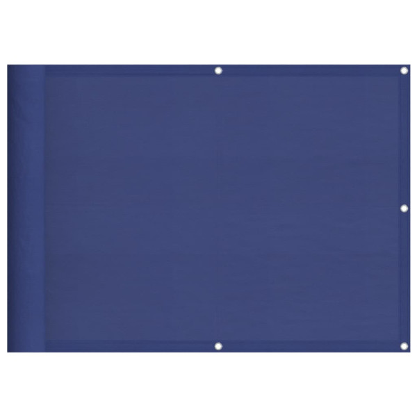 Pantalla de balcón 100% poliéster Oxford azul 75x800 cm M 2