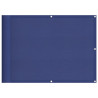 Pantalla de balcón 100% poliéster Oxford azul 75x800 cm 2
