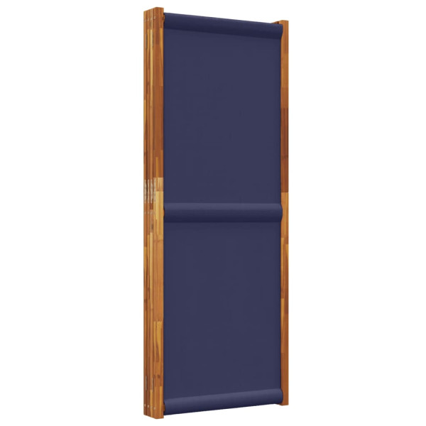 Biombo divisor de 4 paneles azul oscuro 280x180 cm M 5