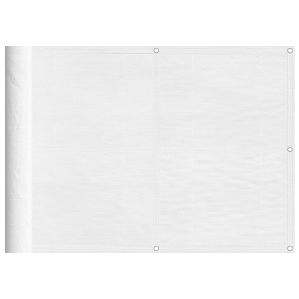Tela de varanda 75x1000 cm 100% poliéster oxford branco M 2