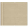 Ecrã de balcão 100% poliéster Oxford Beige 90x1000 cm 2