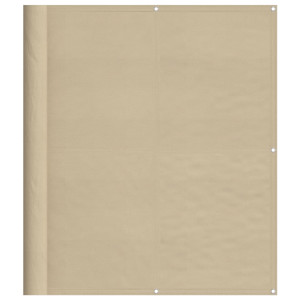 Pantalla de balcón 100% poliéster Oxford beige 120x1000 cm H