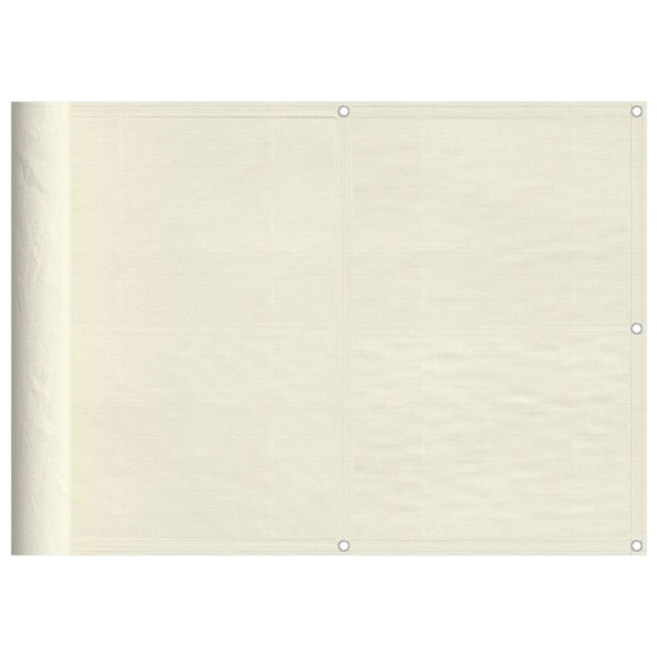 Tela de varanda 75x1000 cm 100% poliéster oxford creme M 2