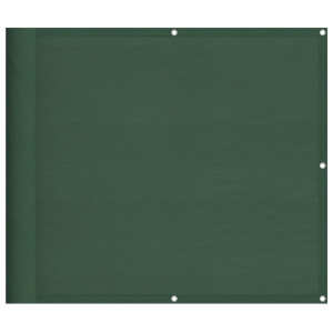 Pantalla de balcón 100% poliéster Oxford verde oscuro 90x800 cm H