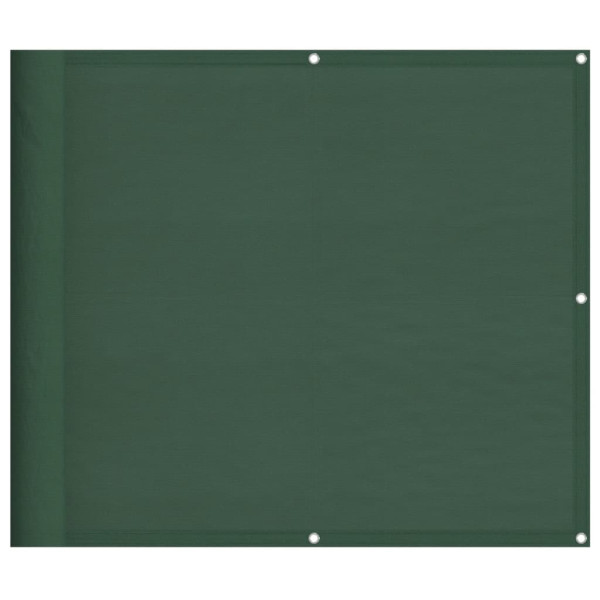 Pantalla de balcón 100% poliéster Oxford verde oscuro 90x800 cm M 2