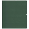Pantalla de balcón 100% poliéster Oxford verde 120x1000 cm 2