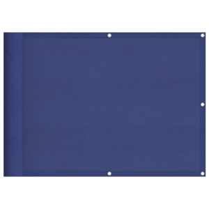 Pantalla de balcón 100% poliéster Oxford azul 75x1000 cm H