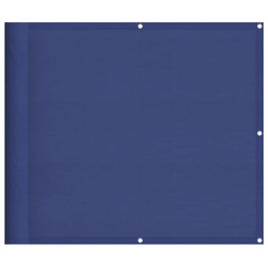 Pantalla de balcón 100% poliéster Oxford azul 90x800 cm H