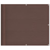 Pantalla de balcón 100% poliéster Oxford marrón 90x700 cm 2