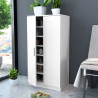 Mueble zapatero con 7 estantes blanco 1