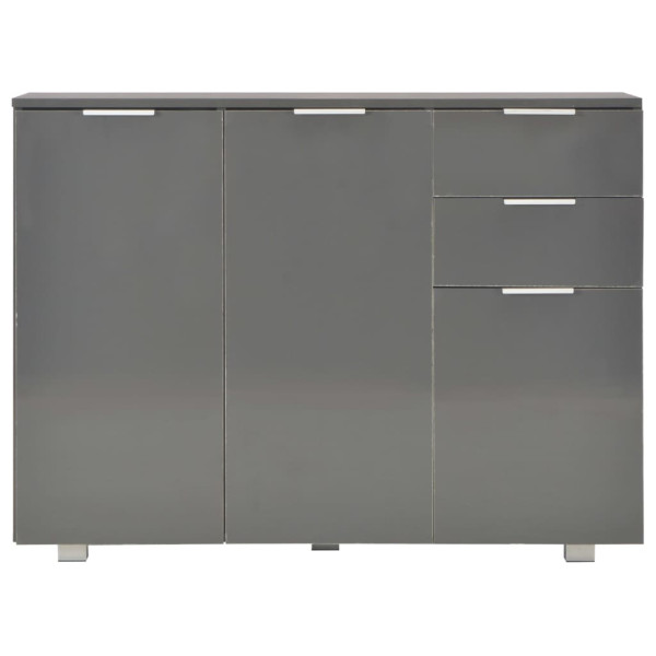 Aparador gris brillante 107x35x80.5 cm M 3