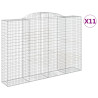 Cestos gabião arqueados 11 pcs 300x50x200/220 ferro galvanizado 2