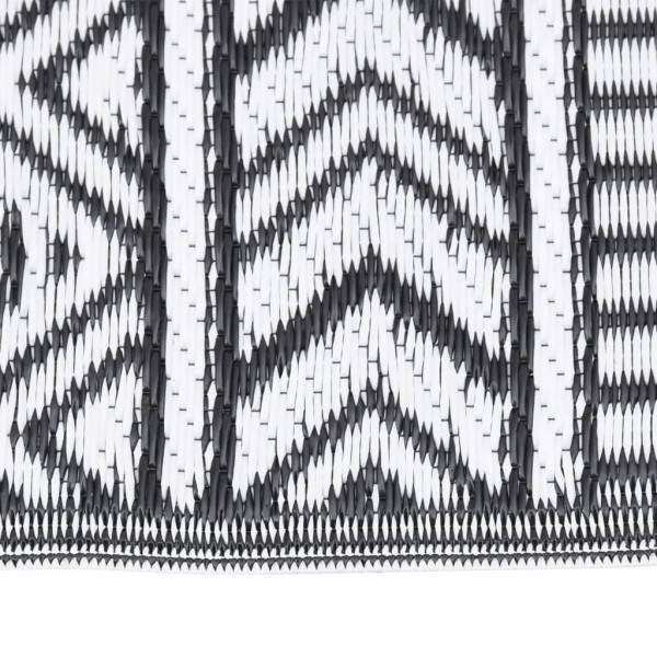 Alfombra de exterior PP negra 140x200 cm M 3