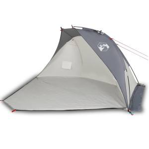 Tenda de praia 268x223x125 cm poliéster 185T cinzento H