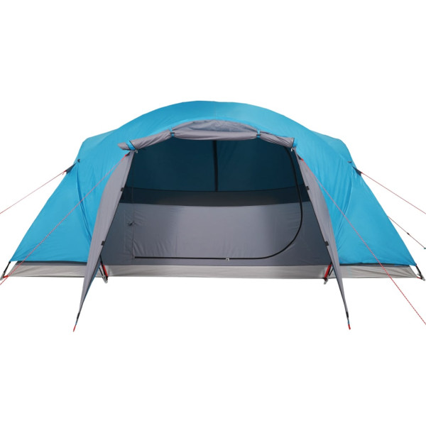 Tenda familiar ventilação cruzada 8 pessoas impermeável azul M 5