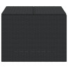 Caja de almacenaje de jardín ratán sintético negro 291L 4
