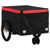 Remolque para bicicleta hierro negro y rojo 30 kg 4