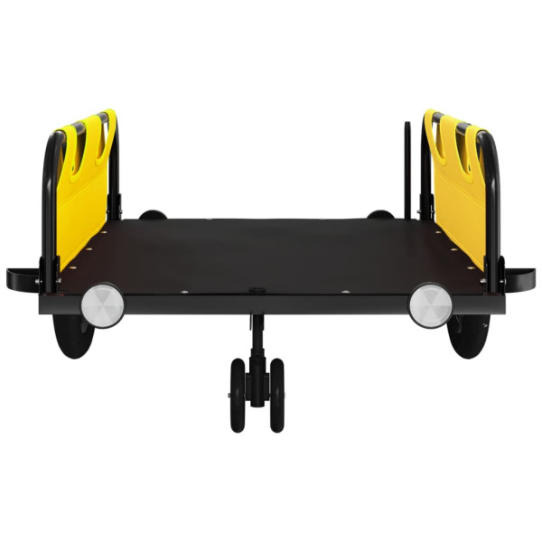 Reboque de bicicleta tecido oxford/ferro amarelo M 5