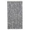 Cortina anti-insetos 100x230 cm chenille cinzento e preto 3