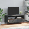 Mueble de TV VIKEN madera maciza de pino gris antracita 3