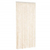 Cortina antimoscas chenilla beige y blanco 100x220 cm 2