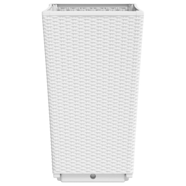 Vasos/floreiras 2 pcs 32.5x32.5x57 cm PP branco M 5