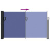 Toldo lateral retráctil azul 120x300 cm 5