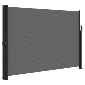 Toldo lateral retráctil gris antracita 140x600 cm H