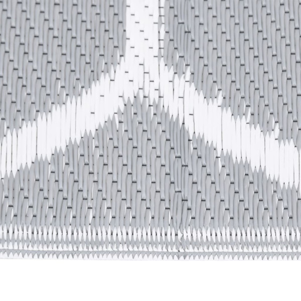 Tapete de exterior 140x200 cm ARAKIL PP cinzento M 3