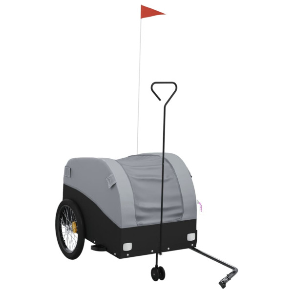 Reboque para bicicleta 45 kg ferro preto e cinza M 2