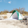 Tenda de praia 268x223x125 cm poliéster 185T verde-mar 3