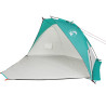 Tenda de praia 268x223x125 cm poliéster 185T verde-mar 4